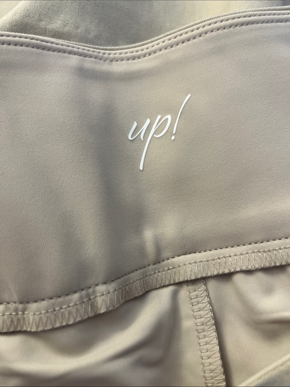 Up! Pull-On Mini Skort in Tan with Tummy Control - Picture 10 of 14